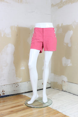 Bermudas rose à rayures matelots