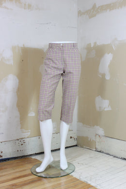 Capri carreauté beige et rose