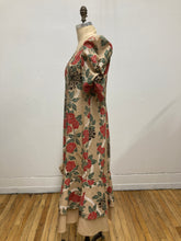 Robe longue en coton fleuri