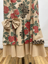 Robe longue en coton fleuri