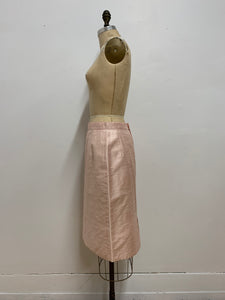 Jupe de soie rose