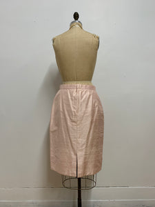 Jupe de soie rose