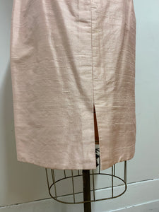 Jupe de soie rose