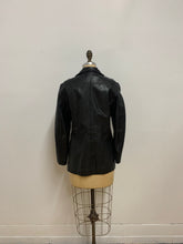 Blouson de cuir noir