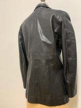 Blouson de cuir noir