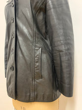 Blouson de cuir noir