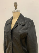 Blouson de cuir noir
