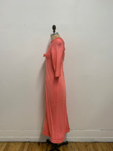 Robe longue rose