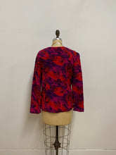 Veste de soie à motifs abstraits