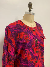 Veste de soie à motifs abstraits