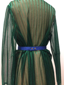 Ceinture bleue à paillettes