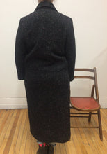 Manteau long de laine chambray