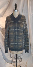 Tricot gris et beige