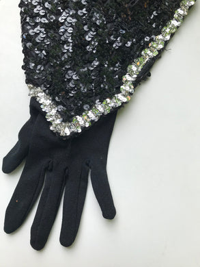 Gants courts à paillettes