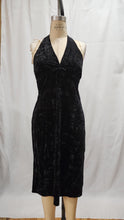 Robe halter velours froissé