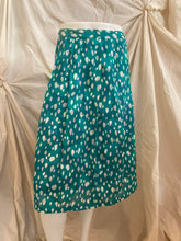 Jupe tachetée turquoise