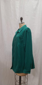 Surchemise microsuède verte Taille +
