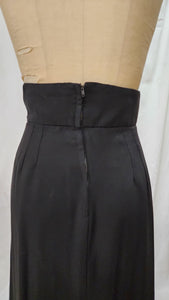 Jupe longue noire taille ultra haute