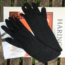 Gants de soirée noirs