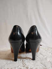 Mary Jane cuir noir à talons