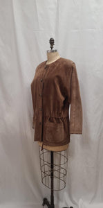 Veste de suède marron