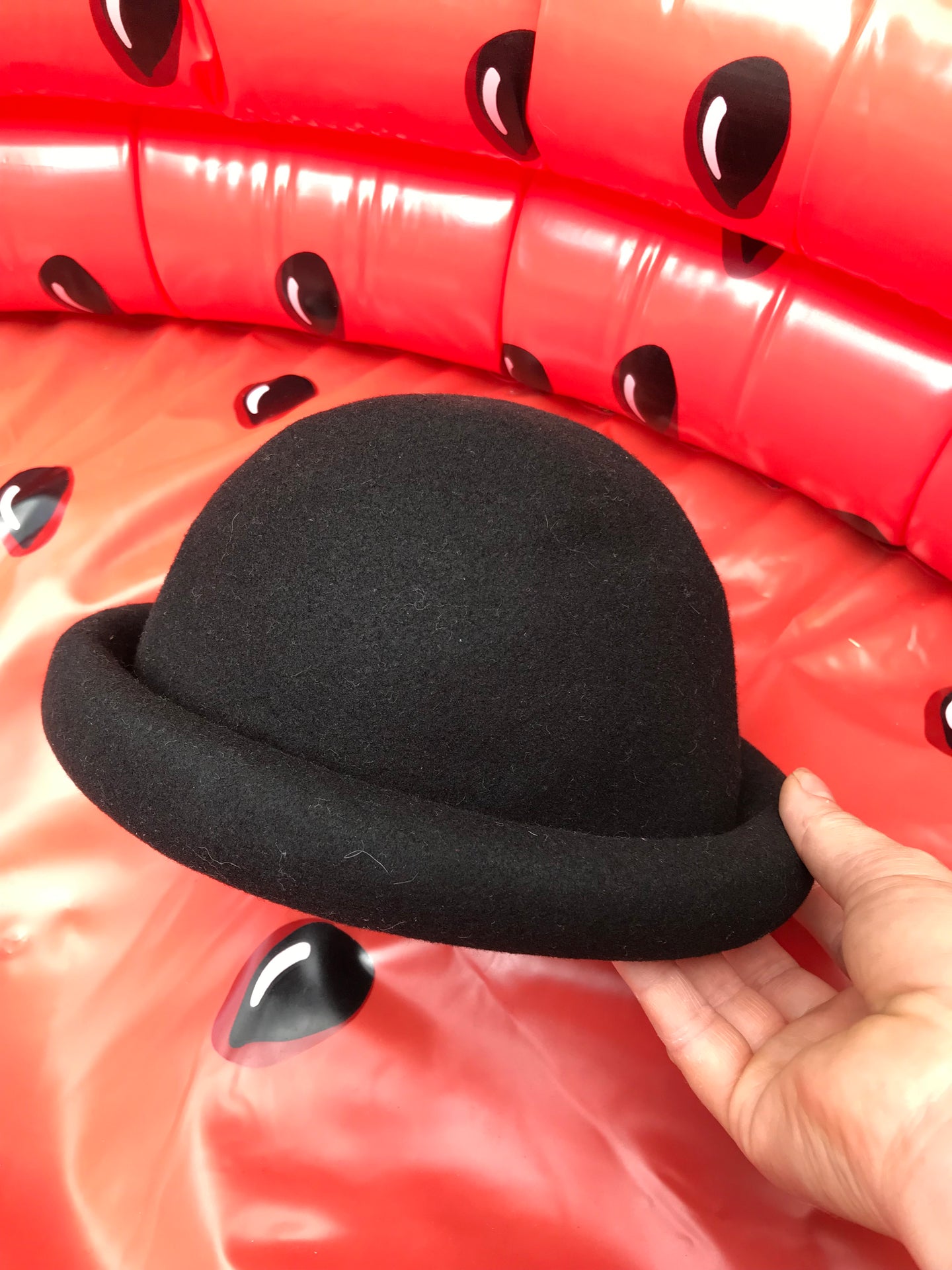 Chapeau rond feutre noir