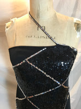 Robe de bal noire à paillette