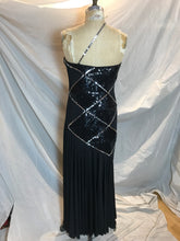 Robe de bal noire à paillette
