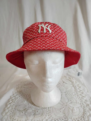 Bucket hat rouge réversible NY Yankees