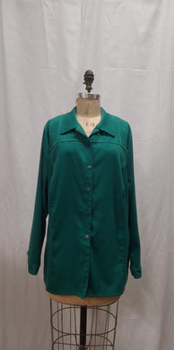 Surchemise microsuède verte Taille +