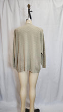 Cardigan tricot quadrillé beige Taille +