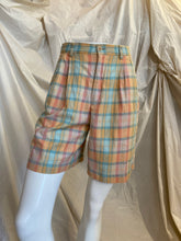 Bermudas carreautés pastel