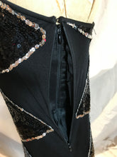 Robe de bal noire à paillette