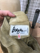 Jupe en suède beige