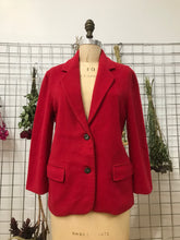 Veston de laine rouge