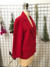 Veston de laine rouge