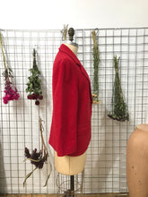 Veston de laine rouge