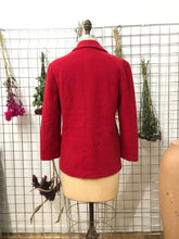 Veston de laine rouge