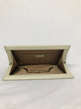 Clutch en cuir crème