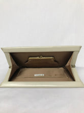 Clutch en cuir crème