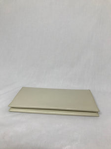 Clutch en cuir crème