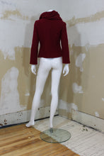 Cardigan laine bourgogne