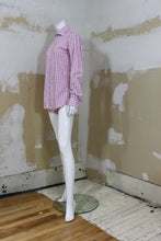 Chemise carreautée rose et verte
