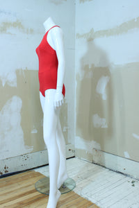 Maillot une pièce rouge vintage