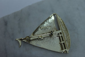 Broche voilier blanc GERRYS
