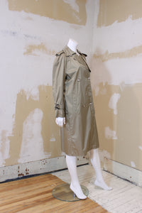 Trench imperméable gris sable