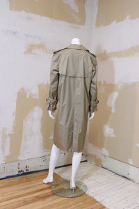 Trench imperméable gris sable