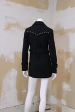 Manteau noir à stud