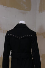 Manteau noir à stud