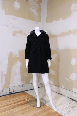 Manteau de mouton perse noir